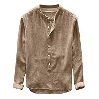 Algopix Similar Product 3 - Mens Casual Linen Shirt Tronet Fashion