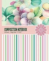 Algopix Similar Product 17 - Cute Floral Composition Notebook