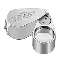 Algopix Similar Product 12 - 40X Full Metal Illuminated Jewelry Loop