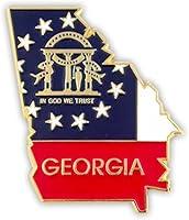 Algopix Similar Product 14 - PinMart Georgia Shape Flag Lapel Pin 