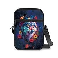 Algopix Similar Product 2 - GREKIOPYU Wolf Men Messenger Bag