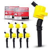 Algopix Similar Product 16 - MAS Set of 8 Yellow Ignition Coils Pack
