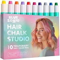 Algopix Similar Product 10 - Blue Squid Hair Chalk for Girls Pens 