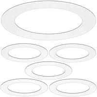 Algopix Similar Product 17 - 5 Pack Gloss White Goof Trim Ring for