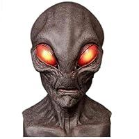 Algopix Similar Product 1 - Halloween Alien Mask Realistic Mask for