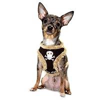 Algopix Similar Product 4 - Hip Doggie Fur Skull Dog Harness Vest