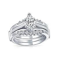 Algopix Similar Product 15 - 25CT Solitaire Marquise AAA CZ Band