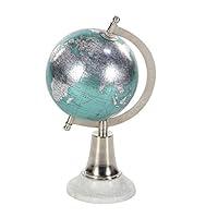 Algopix Similar Product 10 - Benzara Flawed Metal PVC Marble Globe