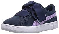 Algopix Similar Product 20 - PUMA Girls Smash v2 Ribbon Kids Sneaker