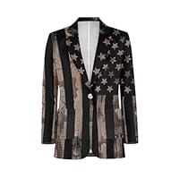 Algopix Similar Product 3 - Dremagia USA Flag Jackets for Men One