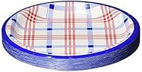 Algopix Similar Product 7 - Amscan Summer Block Party Plaid Round