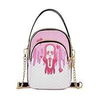 Algopix Similar Product 17 - SLHKPNS Pink Ghost Face Lovely Scary