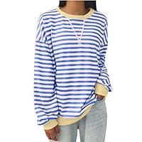 Algopix Similar Product 6 - Womens Oversized Tee Shirts Striped