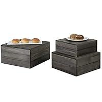 Algopix Similar Product 6 - MyGift Crate Style Wood Cupcake Stand