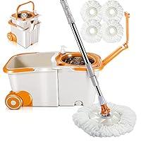 Algopix Similar Product 5 - Masthome Spin Mop and Bucket with
