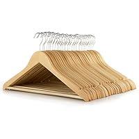 Algopix Similar Product 19 - HANGERWORLD 30 Natural Wooden 175inch