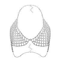 Algopix Similar Product 10 - idealway Sexy Crystal Rhinestones Body