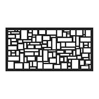 Algopix Similar Product 17 - 2x4 Slate Decorative Screen Panel
