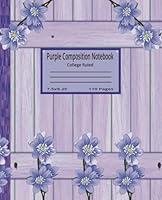 Algopix Similar Product 1 - Purple Composition Notebook College