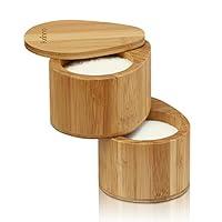 Algopix Similar Product 14 - FURINNO Dapur Bamboo 2 Tier Salt Can