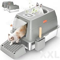 Algopix Similar Product 20 - Eosarcu Stainless Steel Cat Litter Box