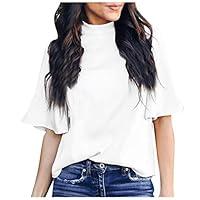 Algopix Similar Product 2 - DealinM Womens Solid Color Blouse