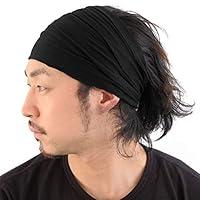 Algopix Similar Product 15 - CCHARM Black Japanese Bandana Headbands