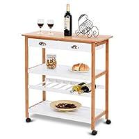 Algopix Similar Product 6 - Giantex Rolling Kitchen Trolley Cart