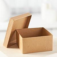Algopix Similar Product 20 - Pack of 4 Paper Mache Square Boxes 
