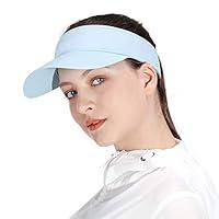 Algopix Similar Product 4 - Blue Sun Visor for Girls and Women