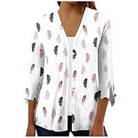 Algopix Similar Product 13 - White S Womens Lightweight Cardigans