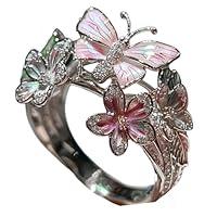 Algopix Similar Product 13 - Setezar Butterfly Flower Ring