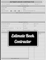 Algopix Similar Product 19 - Estimate Book Contractor Organize