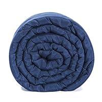 Algopix Similar Product 19 - BlanQuil Basic Weighted Blanket Navy