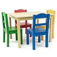 Algopix Similar Product 4 - Humble Crew Kids Wooden Table and 4