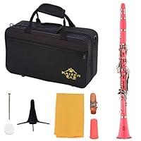 Algopix Similar Product 1 - Kaizer Clarinet B Flat Bb Pink