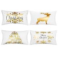 Algopix Similar Product 6 - 2022Christmas Gold Pillow Covers