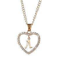 Algopix Similar Product 1 - yanzihao Letter Heart Necklace 26