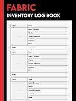 Algopix Similar Product 14 - Fabric Inventory Log Book Fabric