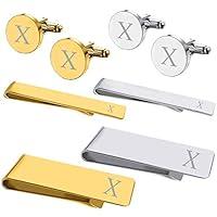 Algopix Similar Product 19 - BodyJ4You 8PC Cufflinks Tie Bar Money