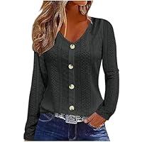 Algopix Similar Product 7 - Eyelet Tops for Women Plus Size Plain