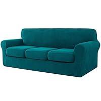 Algopix Similar Product 9 - CHUN YI 4 pieces Stretch Sofa Cover for