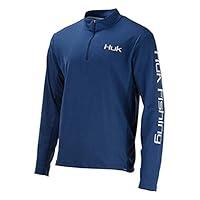 Algopix Similar Product 10 - Huk Mens Icon 14 Zip Long Sleeve