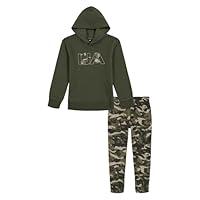 Algopix Similar Product 13 - Under Armour UA RIVAL CAMO HOODIE SET