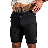 Algopix Similar Product 4 - Mens Concealed Carry Gym Shorts 