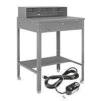 Algopix Similar Product 4 - Flat Top Shop Desk w Pigeonhole