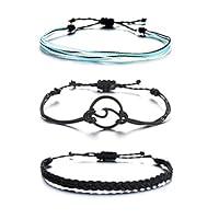 Algopix Similar Product 12 - choice of all Blue Friendship Bracelet
