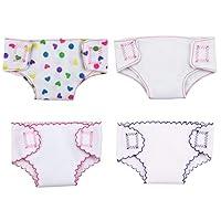 Algopix Similar Product 11 - DCBEAUTIFUL 4 Pack Baby Diapers Doll