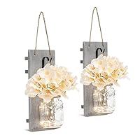 Algopix Similar Product 13 - Chen Mason Jar Sconces LED  Fairy