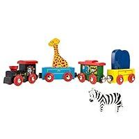 Algopix Similar Product 11 - Magnetic Train Toy Wooden Animal